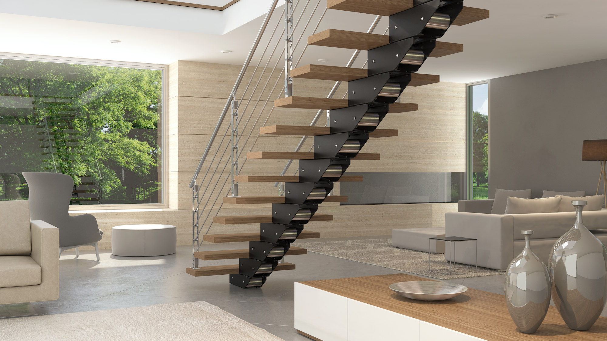 escalier interieur laval